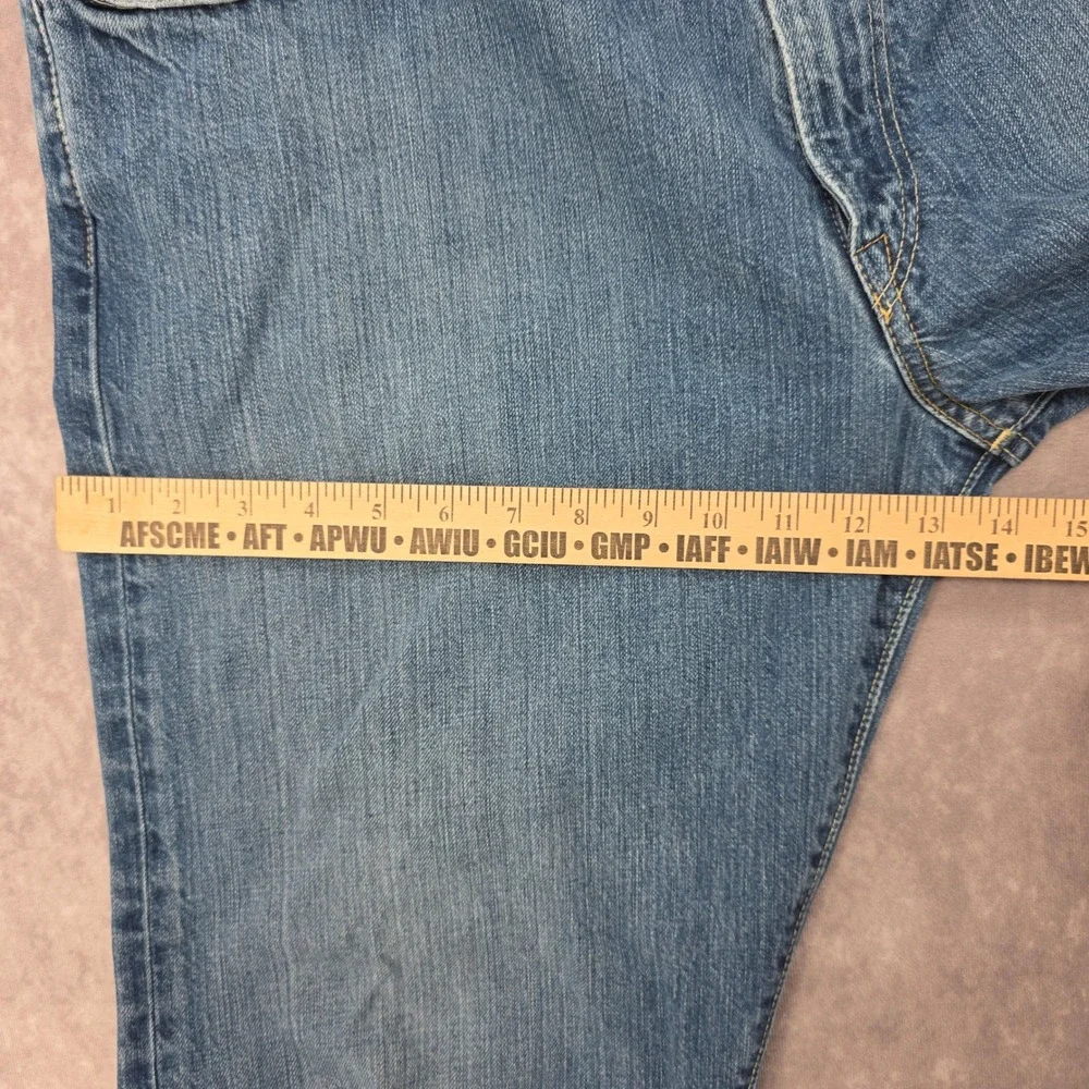Polo Ralph Lauren Selvedge Jeans Mens 36x30 Straight Leg Medium Wash Fits 40x31